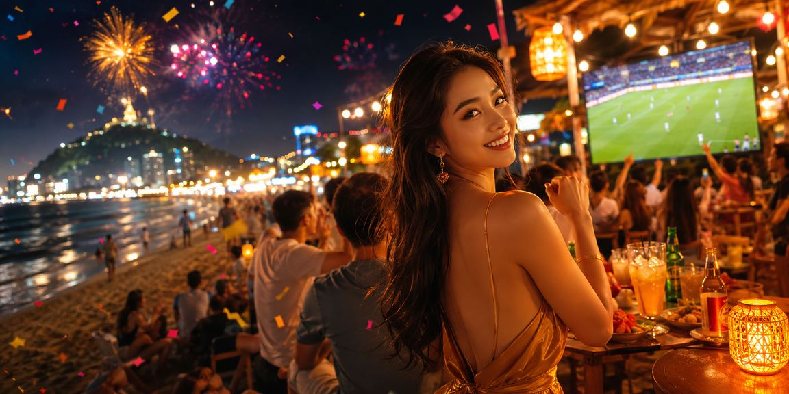 Chợ đêm Vũng Tàu với người dùng kiểm tra ứng dụng nạp tiền và nhận thưởng trên điện thoại